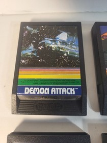 Lot of 4 Intellivision Game Cartridges - Demon, Atlantis, Beauty, Microsurgeon 
