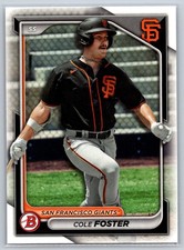 2024 Bowman Prospects #BP-83 Cole Foster - San Francisco Giants