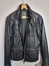 G-Star Raw Mens Dryden Leather  Jacket Size M 