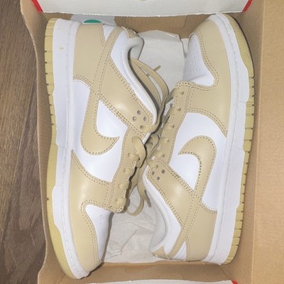 Nike Dunk Low Retro Team Gold White/Beige Leather Low Top DV0833-100 2023