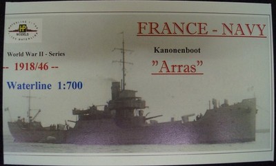 HP Models 1:700  WL  Französisches  Kanonenboot  ''Arras'' -1918/46- nach Umbau