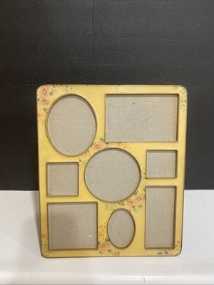 The Bucklers Inc Fifth Ave NY Large Collage Picture Frame Floral Enamel No Glass
