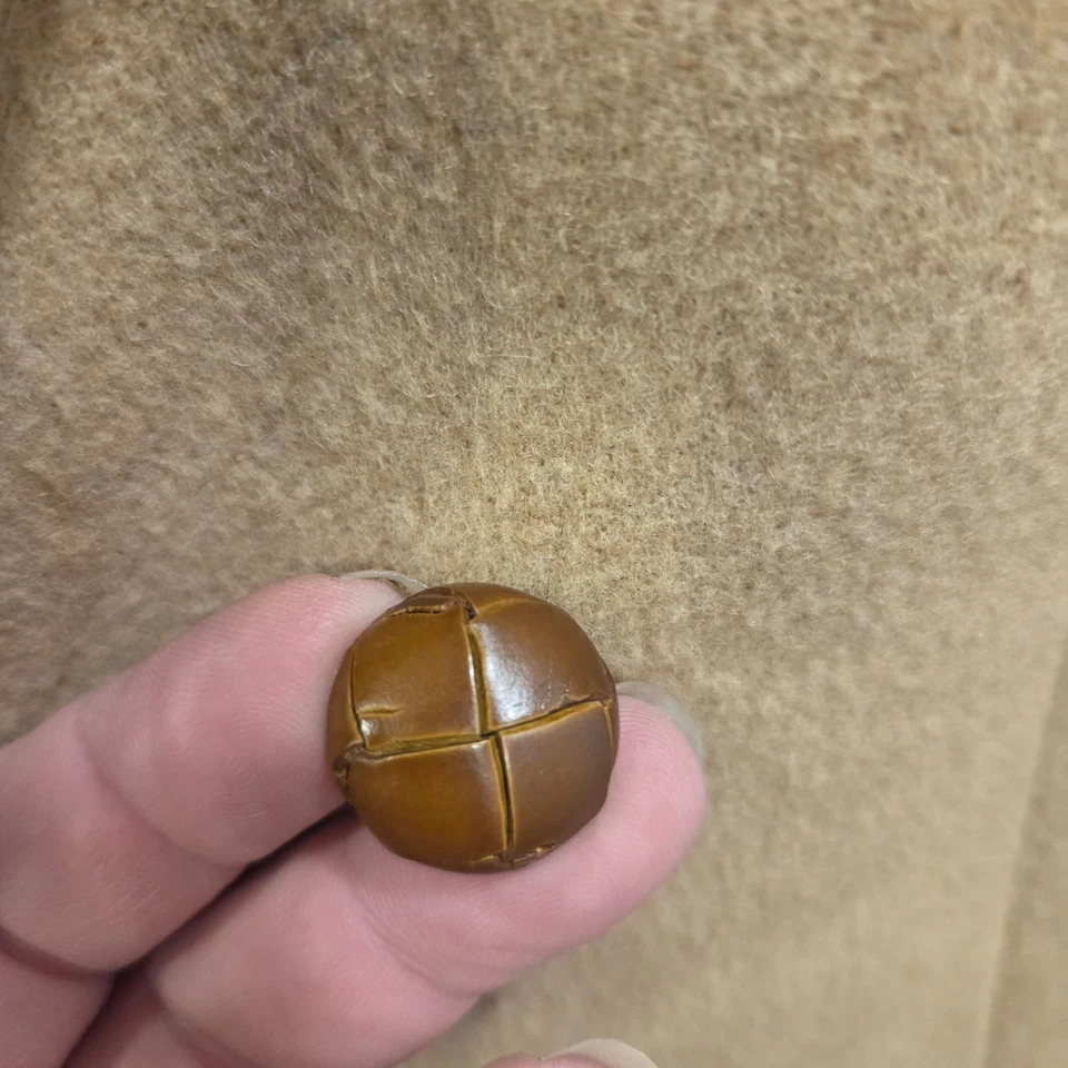 Chaqueta Deportiva De Colección Valentino Uomo Cabello Camel Para Hombres 40R Doble Pecho Blazer EE. UU. Foto 4 de 4