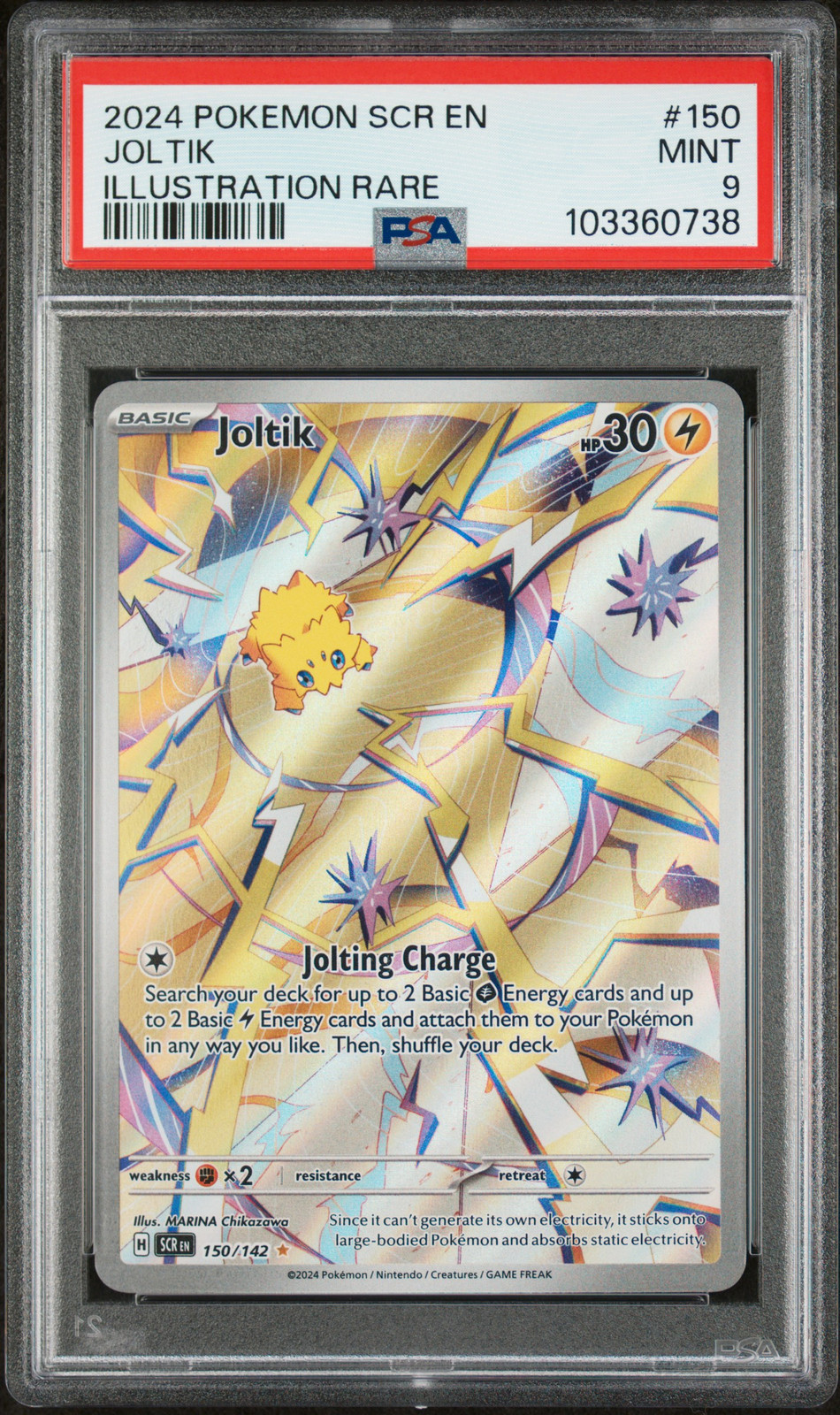 2024 POKEMON SCR EN-STELLAR CROWN ILLUSTRATION RARE #150 JOLTIK PSA 9 - Main Image