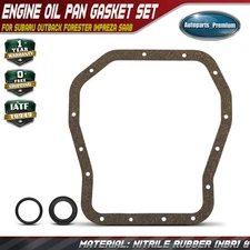 Engine Oil Pan Gasket Set for Subaru Outback 00-12 Forester Impreza Legacy Saab