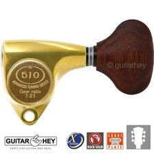 NEW Gotoh SGV510Z-GL5 Tuning Keys Set 1:21 Ratio 3x3 - ANTIQUE X-FINISH GOLD