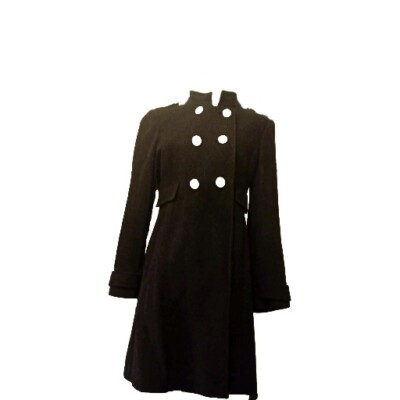 Principles Black Double Breasted Coat S UK