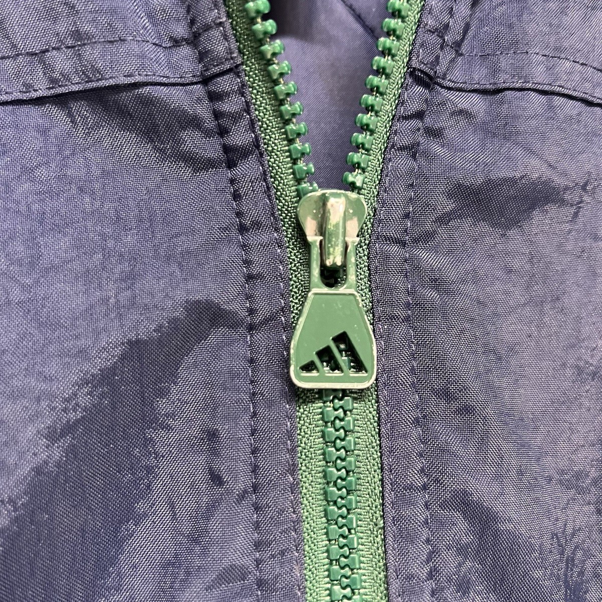Vintage 90s Adidas Blue Green Windbreaker XL Quilted Puffer Vintage 90s Adidas Blue Green Windbreaker XL Quilted Puffer