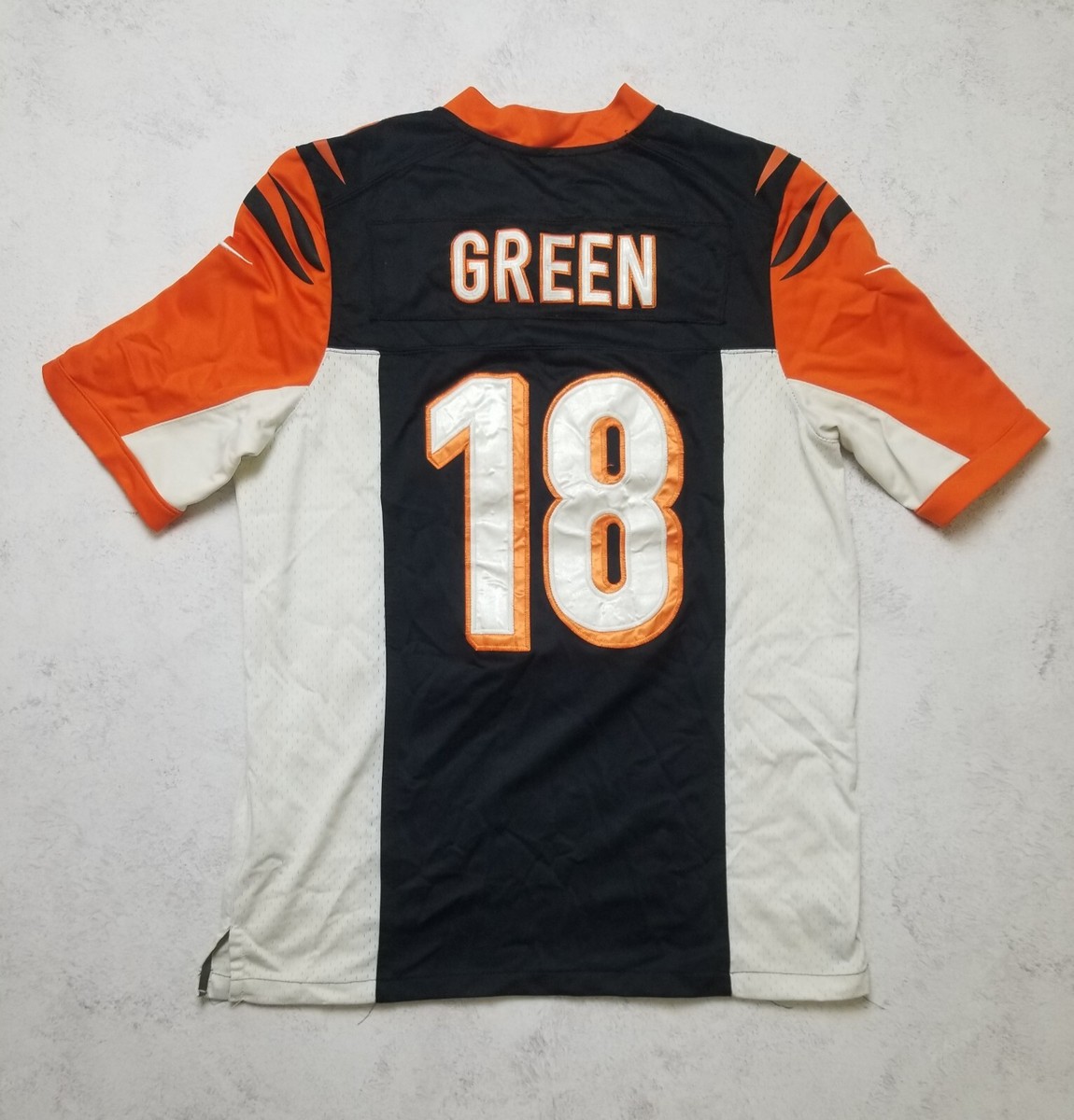 NIKE NFL シンシナティ・ベンガルズ　AJ Green 18 サイン付き Nike NFL Cincinnati Bengals AJ Green #18 Football Stitched Jersey