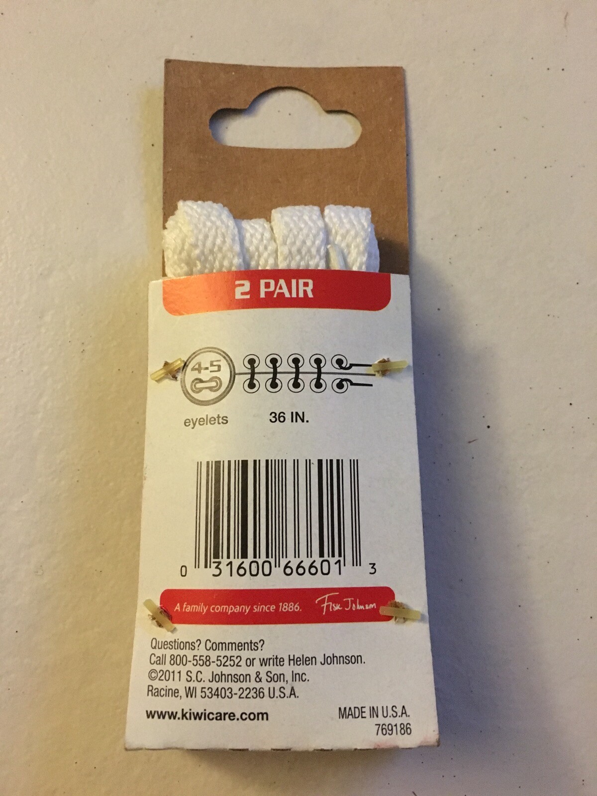 KIWI Sport Laces White Flat Shoe Laces 2 PAIR 4/5 Eyelet 36 In. 91 cm eBay
