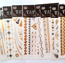 New body fake tattoo set of 9