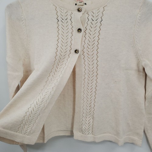 Boden Pointelle Knit Long Sleeve Cardigan Sweater Top Girls 8 - 9 Y NWT - Picture 7 of 15
