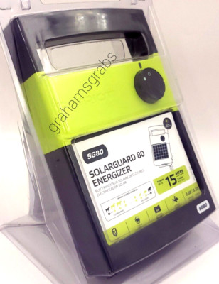 PATRIOT SOLARGUARD 80 SG80 PORTABLE SOLAR FENCE ENERGIZER 15 ACRES 3 MILES NEW