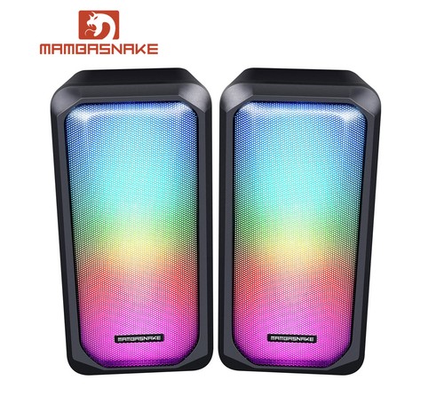 Surround Sound Speakers Wired for Desktop Computer Gaming Bass USB System LED PC - Picture 2 of 24