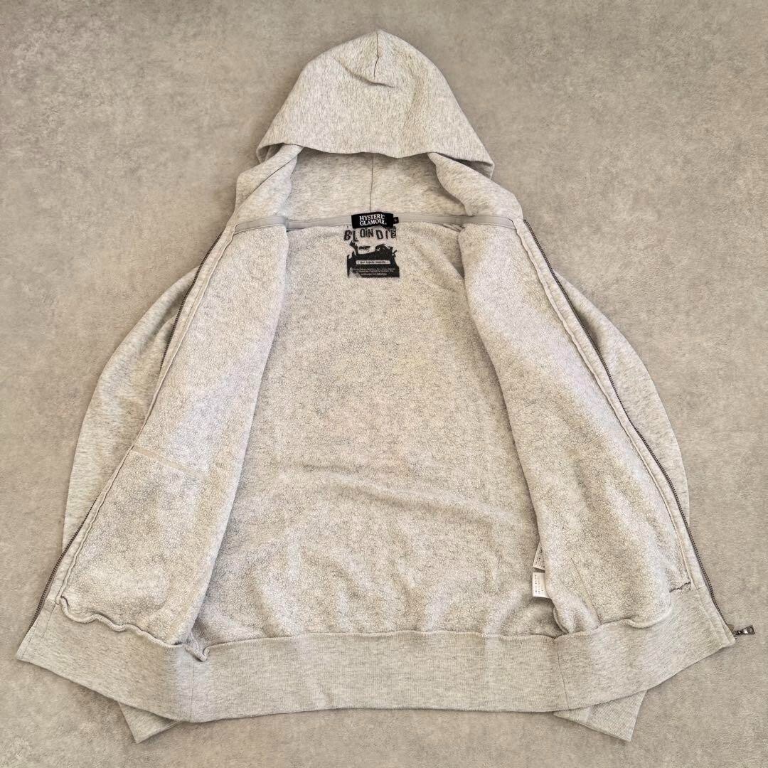 Used Hysteric Glamour Blondie Girl Zip Hoodie (L) Gray Men's | eBay