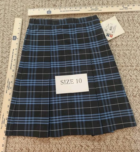 Riffle / Kaynee Blue white Plaid School Uniform Skirt Girls BRAND NEW!! - Picture 2 of 5