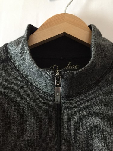 NWT Paradise Collection 1/2 Zip XL Cotton Gray Stretchy Mens Sweater Pullover - Picture 8 of 11