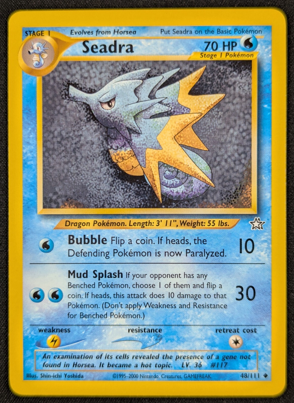 Seadra 2000 Neo Genesis Uncommon Pokemon Card 48/111 (NM)