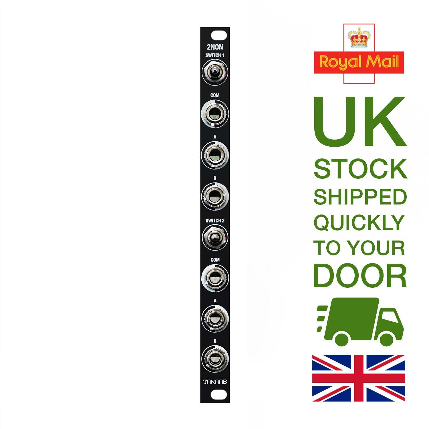 TAKAAB 2NON - Passive Dual ON-OFF-ON Switch Eurorach Module 2HP FAST & FREE