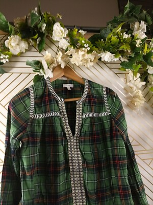 j crew embroidered peasant top