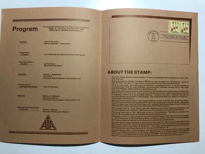 1976 USA ASDA National Stamp Show New York 7,7 C. Spule Bulk Rate Stempel im Ordner