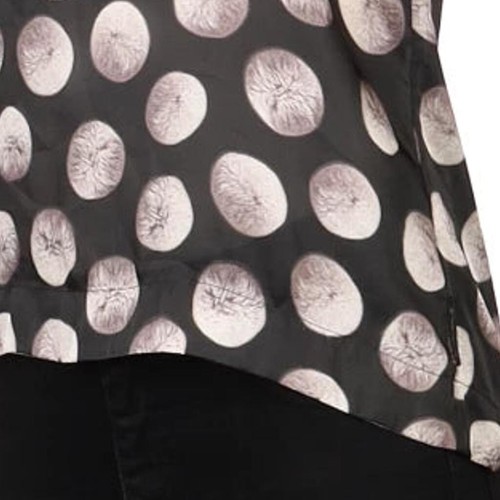 Armani Jeans Polka Dot Blouse - Small Black Viscose - Picture 7 of 10