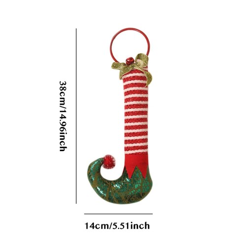 1 decorazione gamba elfo natale, elfo di natale, decorazione elfo Babbo Natale - Foto 4 di 11