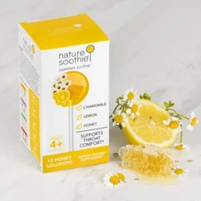 Nature Soothie Comfort Soothie Honey Lemon & Chamomile 12 Lollipops