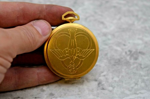 + Nice Vintage Antique Pyx, All Gold Plated, Holy Spirit (CU778) Chalice Co. - 第 1/12 張圖片