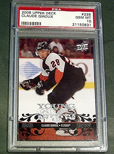 2008 UPPER DECK #235 CLAUDE GIROUX ROOKIE RC PSA 10 GEM MINT