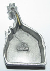 Vintage Lapel Pin Tack Pinback Necklace Earrings Pewter Holder Torino Giraffe — photo 4