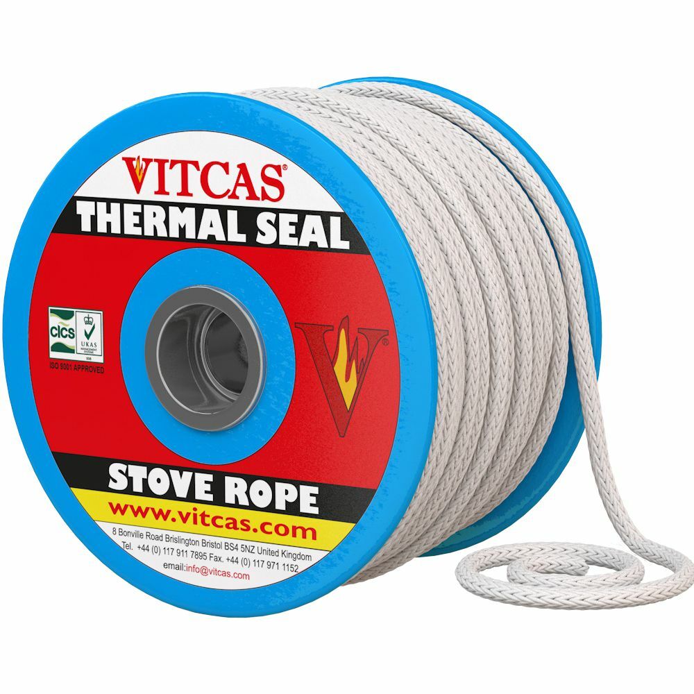 Woodburner Stove Rope Seal Heat Fire Rope 6mm to 25mm (Price per 1