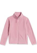 Amazon Essentials Girls and Toddlers' Polar Fleece Full-Zip Mock Jacket