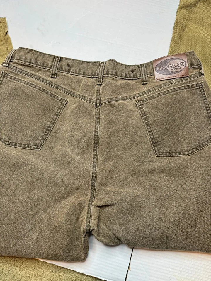 Vintage Wrangler Pro Gear Jeans Pants Mens Size 40x30 Camo Hunting Forrest - Image 3 of 3