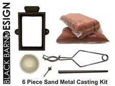 6 Piece Sand Casting Bundle For Metal Casting (Delft Style) Gold Silver Bronze