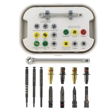 Implant Fixture & Fractured Screw Removal Kit Drill Guide Remover HeaNeam