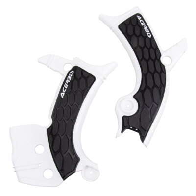Acerbis X-Grip Frame Guards White/Black Fits YAMAHA YZ250F YZ450F