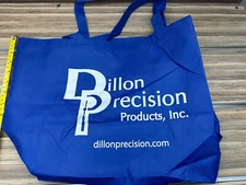 Dillon Precision Products Tote Bag Blue/ White Reloading Presses Dealer SHOT