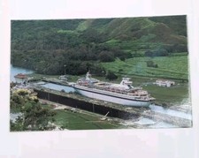 Cruise Ship Song of Norway in the Pedro Miguel Locks at Panama Canal Postcard