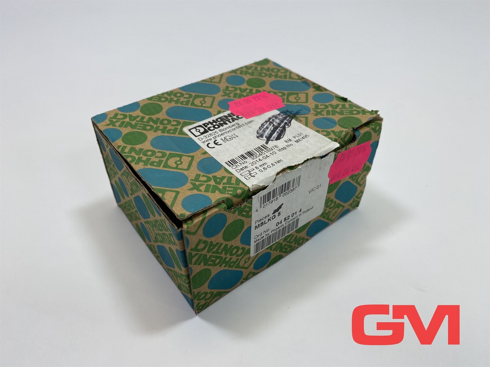 Ve 30x Phoenix Contact Ground Terminal Mslkg 5 0452014