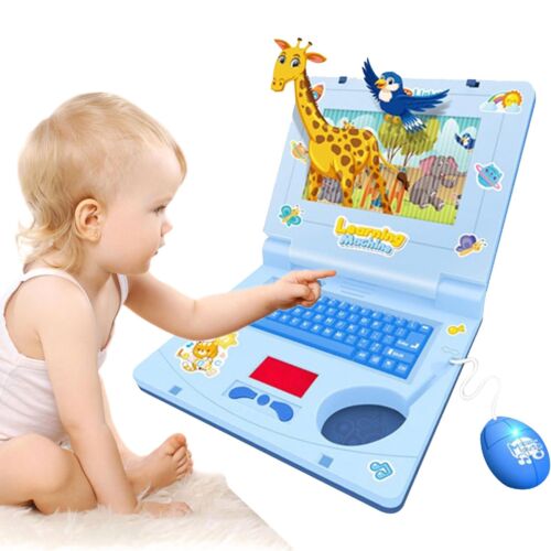 Children's Laptop Early Education Toy With Lights Music Learning Tool Toddlers