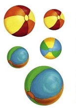 Beach Balls Mini Mural Wallies 13483