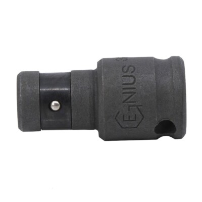 Genius Tools 3/8'' Dr. 5/16'' Hex Shank Impact Bit Holder, 39mmL (CR-Mo) - 363910