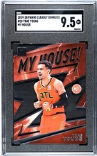 2019-20 Panini Clearly Donruss #10 Trae Young MY HOUSE! SGC 9.5 MINT+