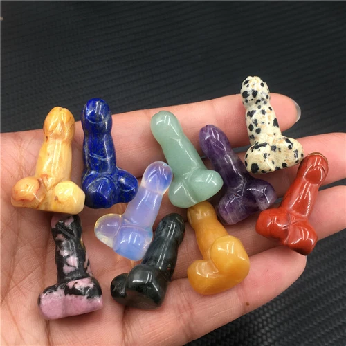 Wholesale Natural mix mini Penis Carved quartz Crystal Massager Wand Healing - Picture 281 of 296