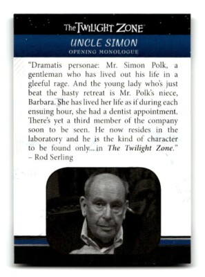 2019 Rittenhouse The Twilight Zone Rod Serling Edition Trading Card #128