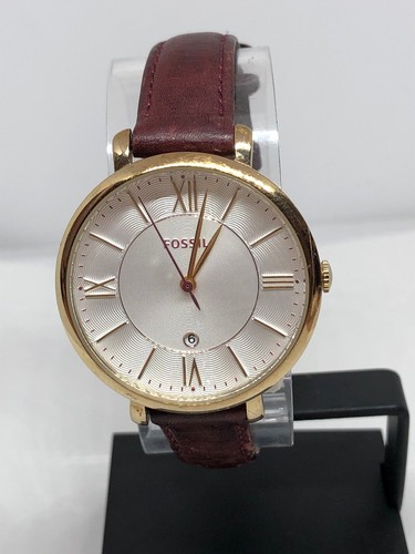 Fossil ES3856 Women's Maroon Leather 