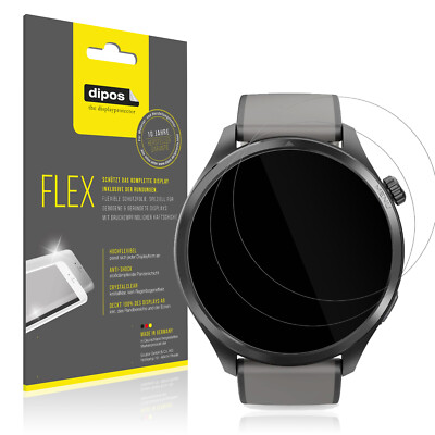 2x 3D Full Cover Schutzfolie für Hama 9000 Smartwatch Panzerfolie Anti-Shock