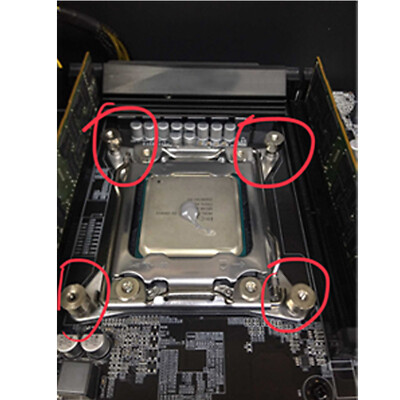 Heatsink Socket 2011v3 Pcs CPU Heatsink Fan Cooler Screw M4 M3