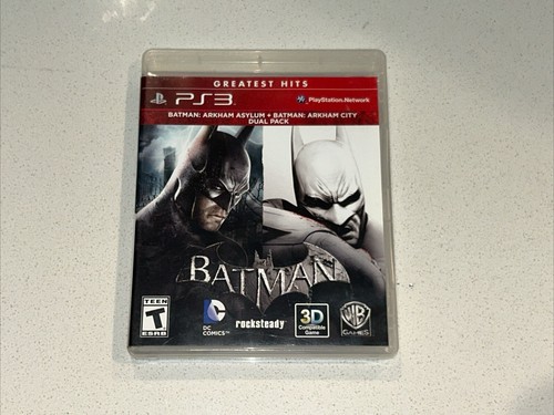 Batman Arkham Asylum & Arkham City Dual Pack Playstation 3 (2012) Complete - CIB